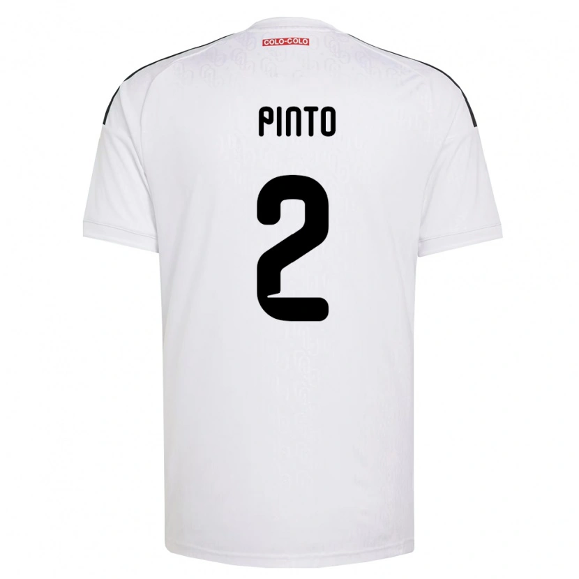 Danxen Criança Camisola Matías Pinto #2 Branco Preto Principal 2026/27 Camisa Brasil