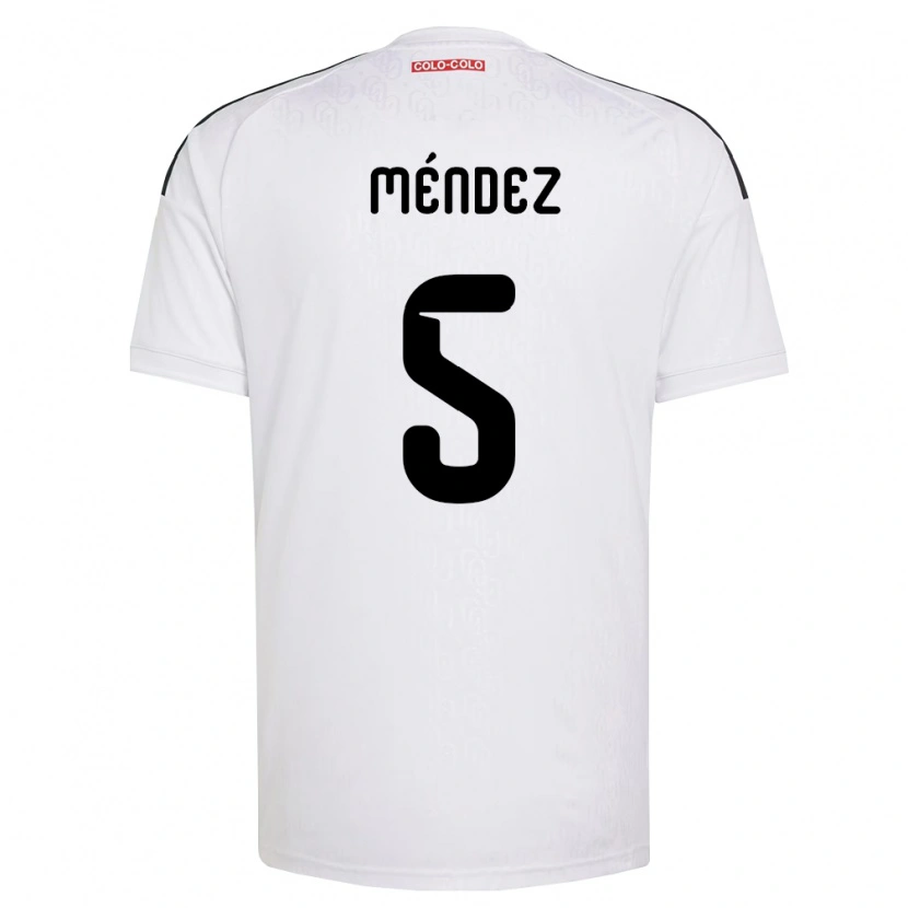 Danxen Criança Camisola Víctor Méndez #5 Branco Preto Principal 2026/27 Camisa Brasil
