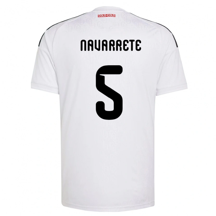 Danxen Criança Camisola Martín Navarrete #5 Branco Preto Principal 2026/27 Camisa Brasil