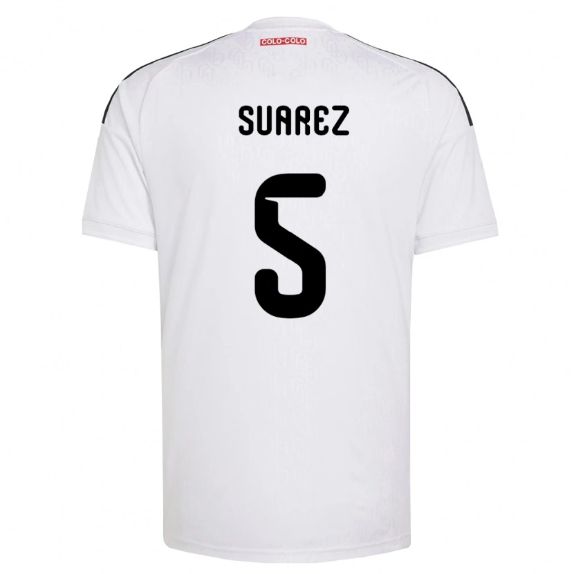 Danxen Criança Camisola Nicolás Suarez #5 Branco Preto Principal 2026/27 Camisa Brasil