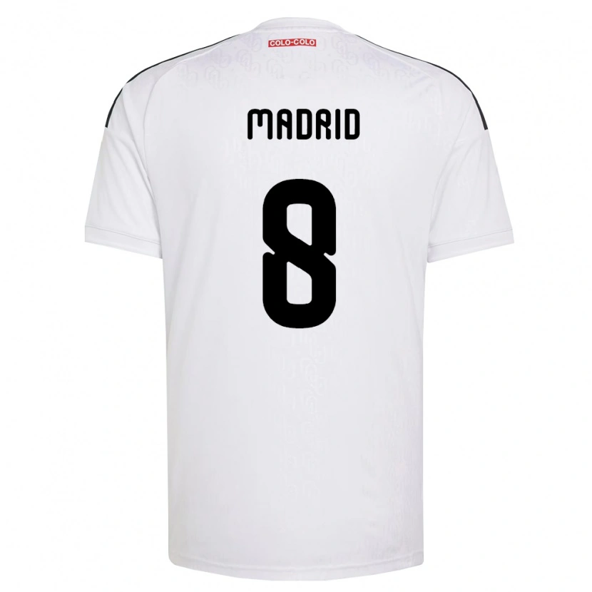 Danxen Criança Camisola Álvaro Madrid #8 Branco Preto Principal 2026/27 Camisa Brasil