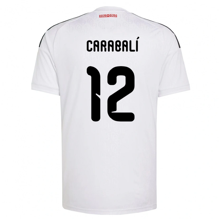 Danxen Criança Camisola Omar Carabalí #12 Branco Preto Principal 2026/27 Camisa Brasil
