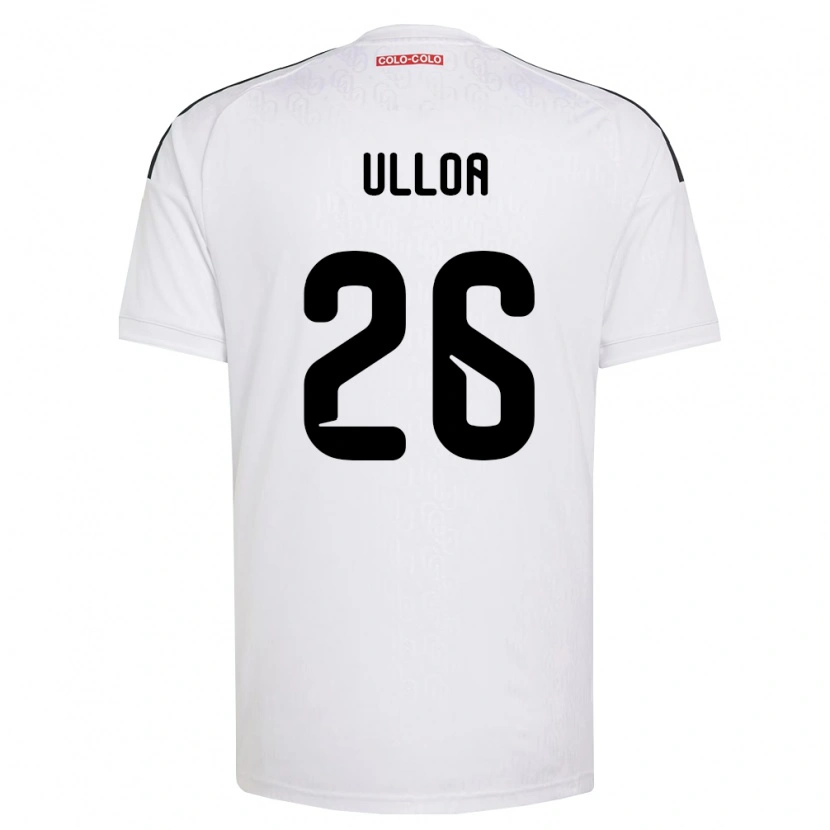 Danxen Criança Camisola Diego Ulloa #26 Branco Preto Principal 2026/27 Camisa Brasil