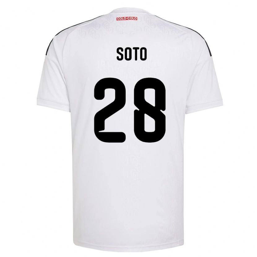 Danxen Criança Camisola Lucas Soto #28 Branco Preto Principal 2026/27 Camisa Brasil