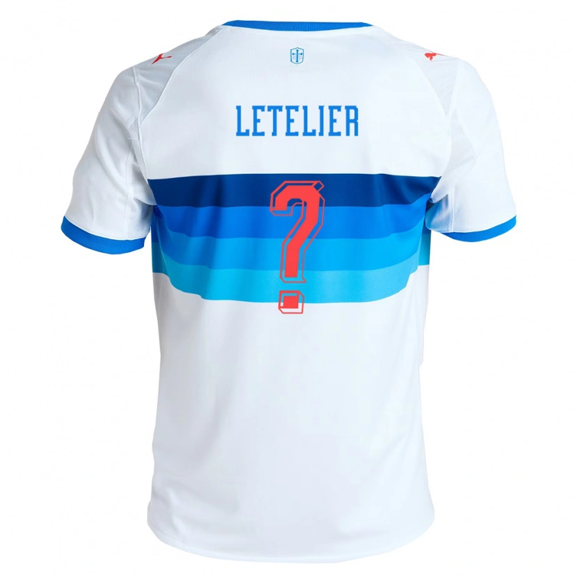Danxen Criança Camisola Nicolás Letelier #0 Branco Azul Celeste Principal 2026/27 Camisa Brasil