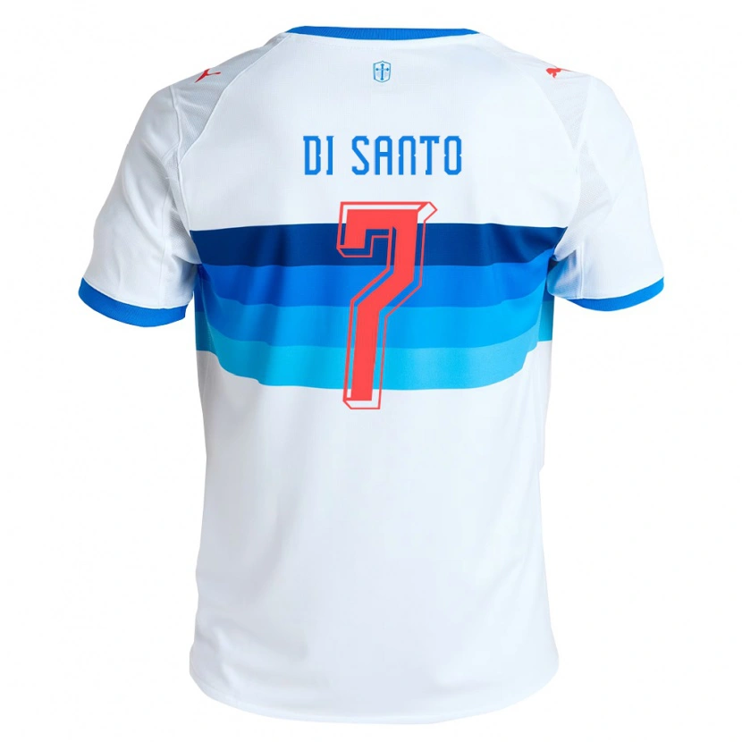 Danxen Criança Camisola Franco Di Santo #7 Branco Azul Celeste Principal 2026/27 Camisa Brasil