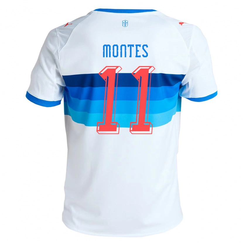 Danxen Criança Camisola Clemente Montes #11 Branco Azul Celeste Principal 2026/27 Camisa Brasil