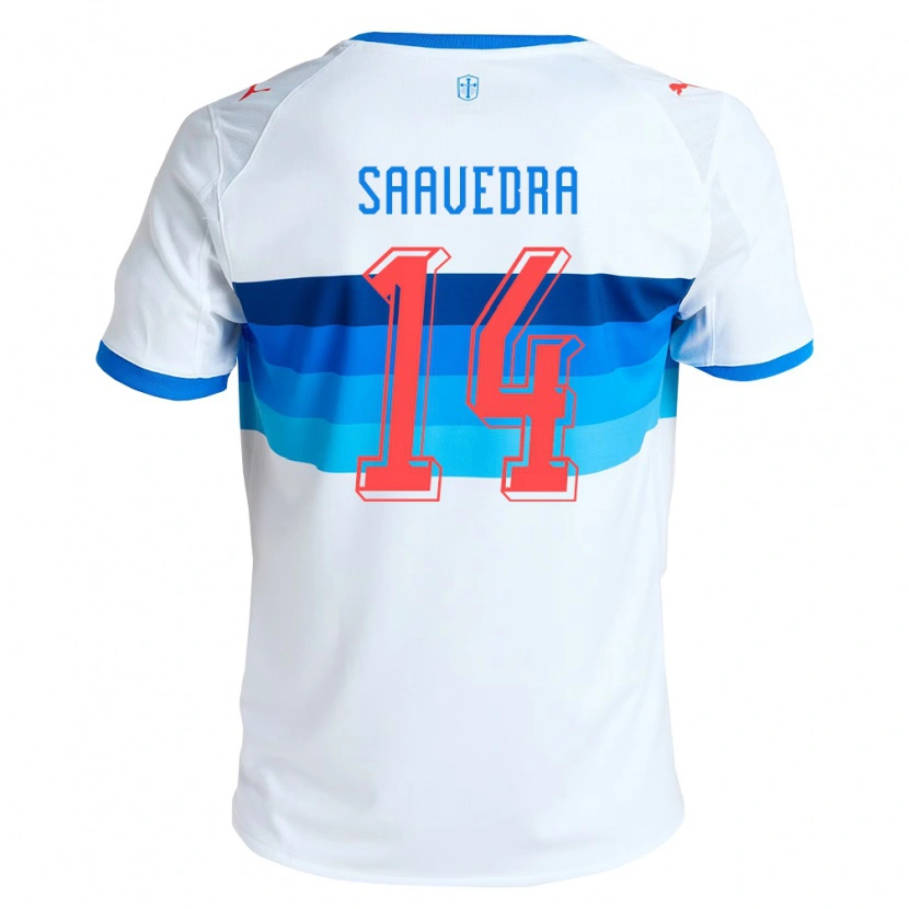 Danxen Criança Camisola Danilo Saavedra #14 Branco Azul Celeste Principal 2026/27 Camisa Brasil