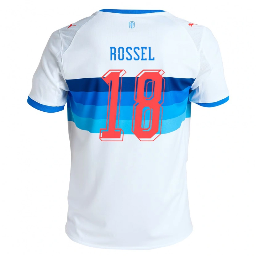 Danxen Criança Camisola Juan Francisco Rossel #18 Branco Azul Celeste Principal 2026/27 Camisa Brasil