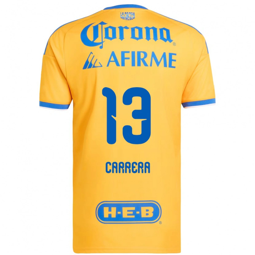 Danxen Criança Camisola Antonio Carrera #13 Amarelo Azul Principal 2026/27 Camisa Brasil