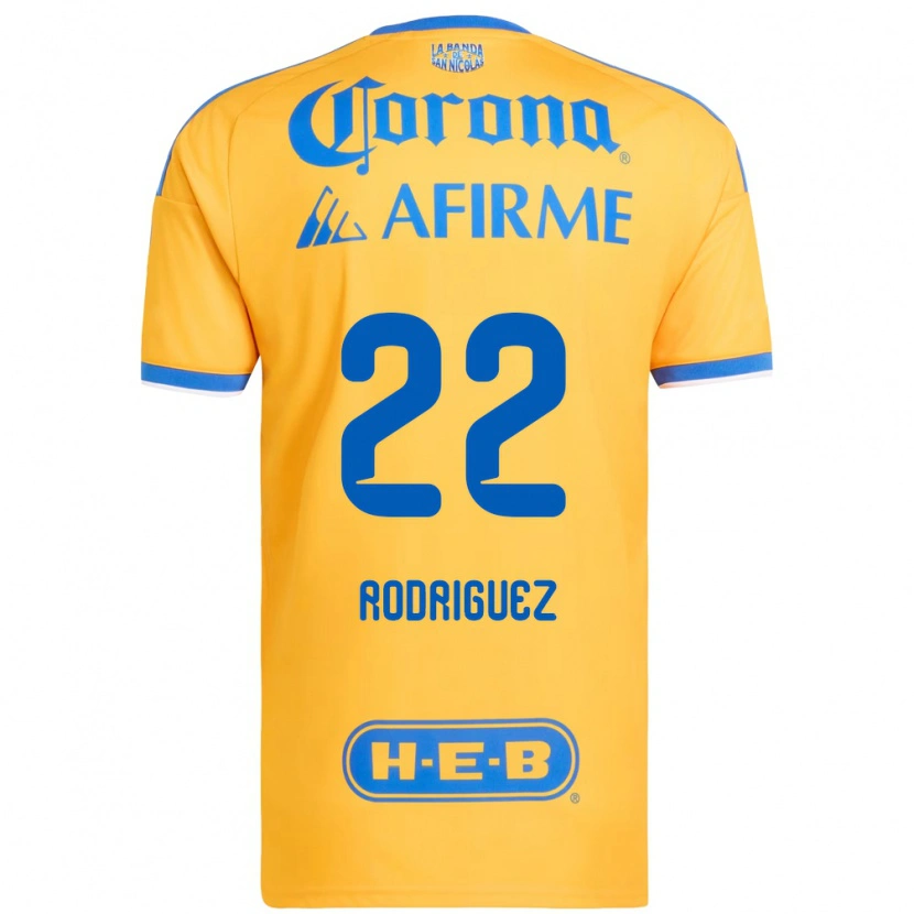 Danxen Criança Camisola Anika Rodriguez #22 Amarelo Azul Principal 2026/27 Camisa Brasil