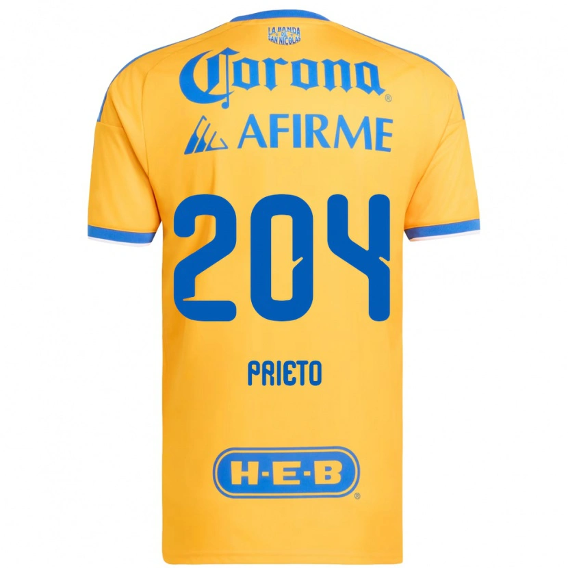Danxen Criança Camisola Leonel Prieto #204 Amarelo Azul Principal 2026/27 Camisa Brasil
