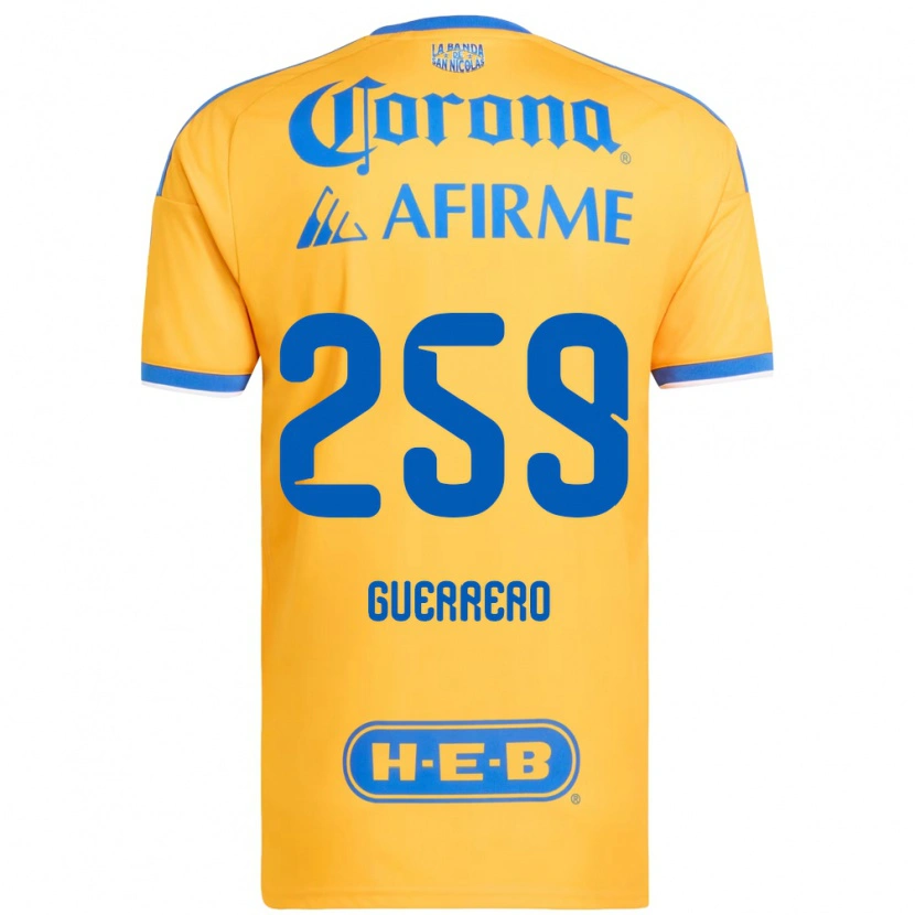 Danxen Criança Camisola Erick Guerrero #259 Amarelo Azul Principal 2026/27 Camisa Brasil