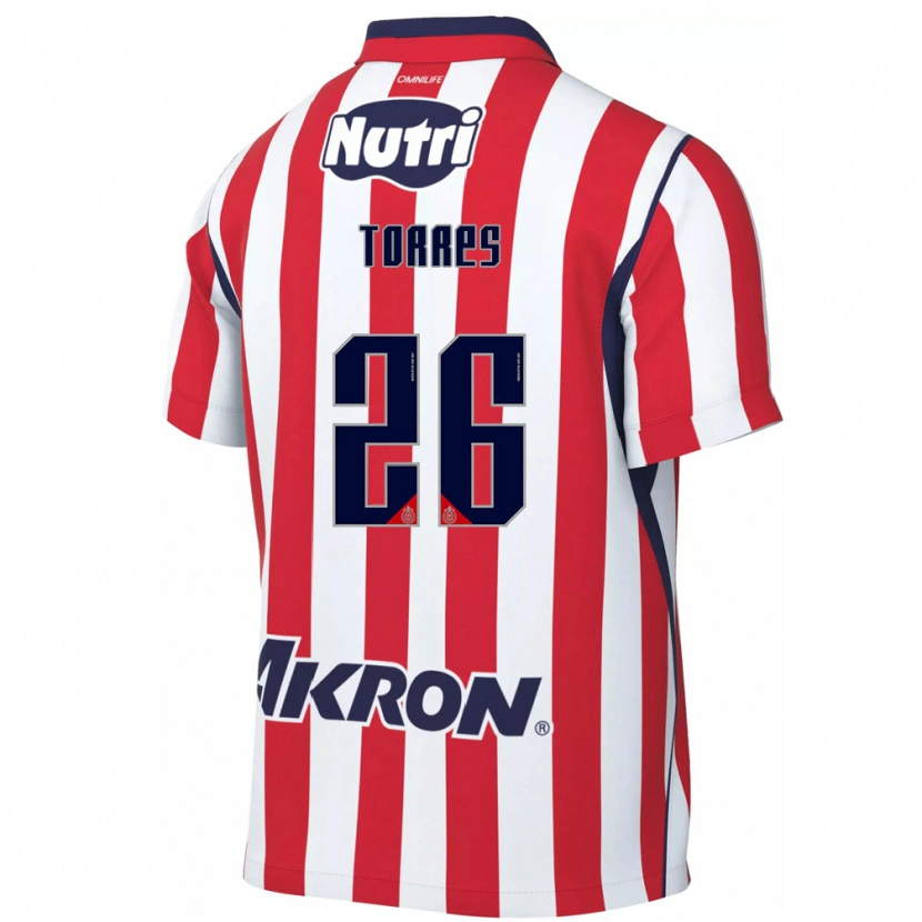 Danxen Criança Camisola Araceli Torres #26 Vermelho Branco Principal 2026/27 Camisa Brasil