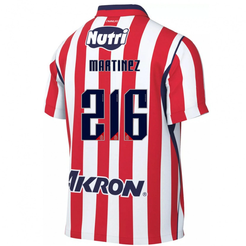 Danxen Criança Camisola Isaac Martínez #216 Vermelho Branco Principal 2026/27 Camisa Brasil