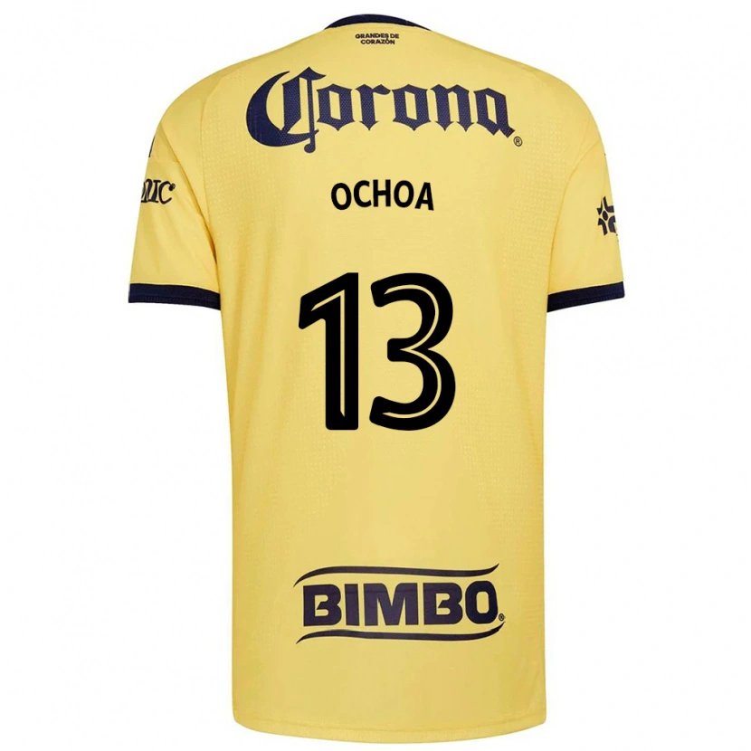 Danxen Criança Camisola Guillermo Ochoa #13 Amarelo Vermelho Preto Principal 2026/27 Camisa Brasil