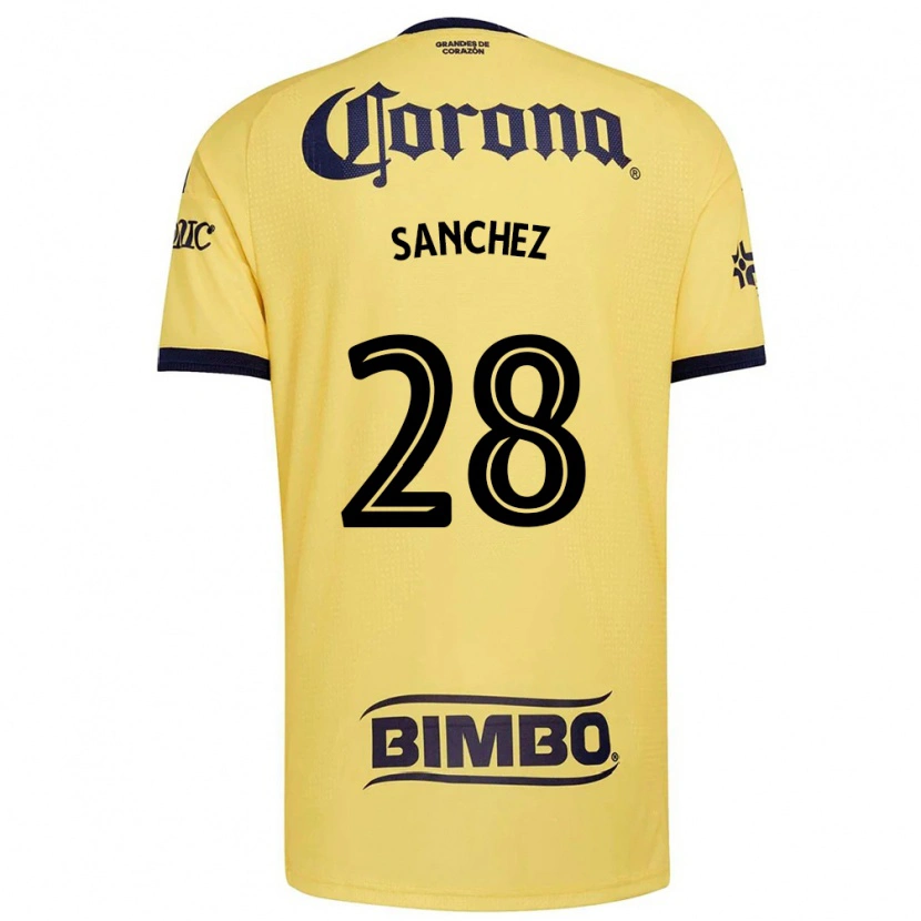 Danxen Criança Camisola Érick Sánchez #28 Amarelo Vermelho Preto Principal 2026/27 Camisa Brasil