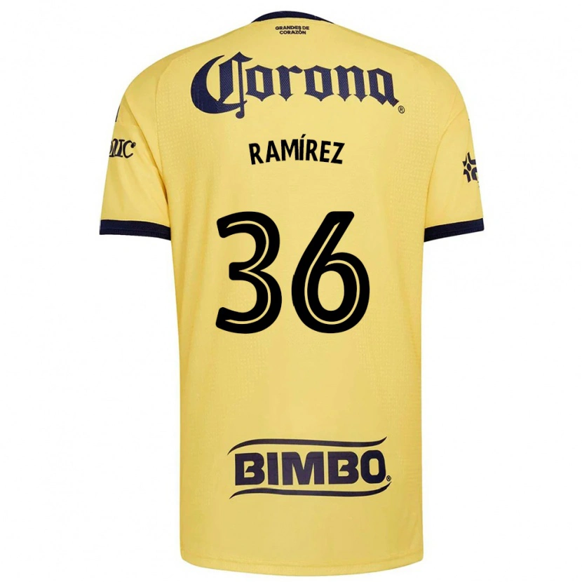 Danxen Criança Camisola Miguel Ramírez #36 Amarelo Vermelho Preto Principal 2026/27 Camisa Brasil