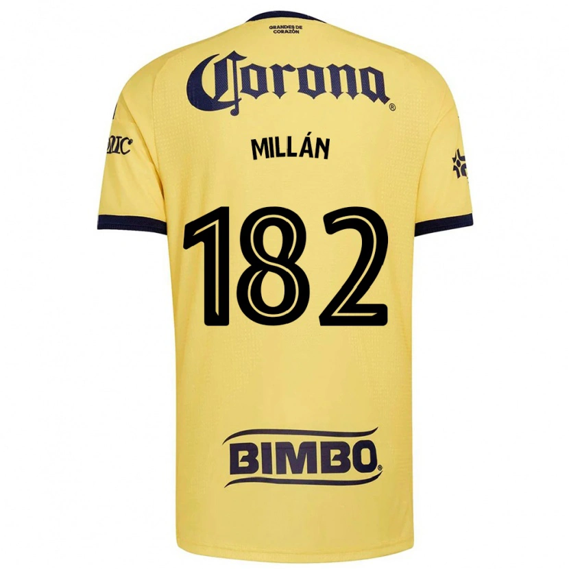 Danxen Criança Camisola Daniel Millán #182 Amarelo Vermelho Preto Principal 2026/27 Camisa Brasil