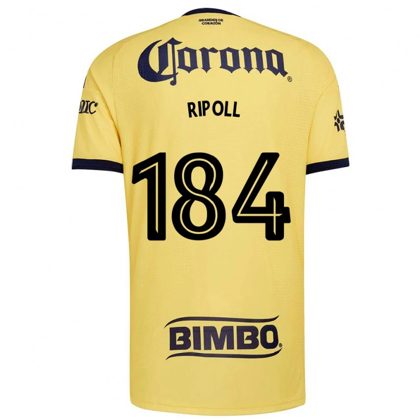 Danxen Criança Camisola Alonso Ripoll #184 Amarelo Vermelho Preto Principal 2026/27 Camisa Brasil