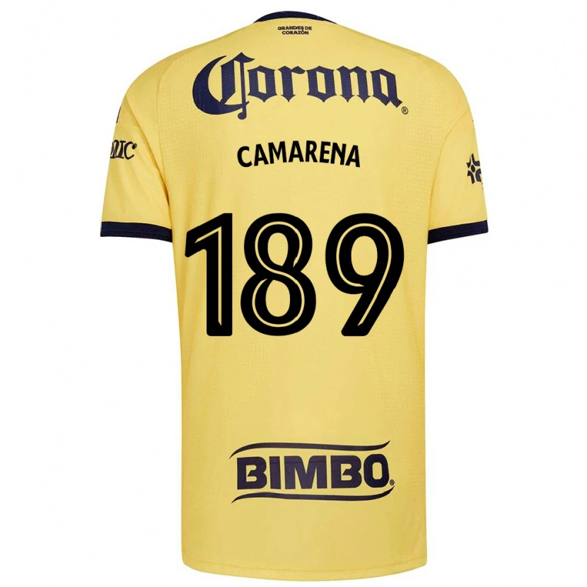 Danxen Criança Camisola Luis Camarena #189 Amarelo Vermelho Preto Principal 2026/27 Camisa Brasil