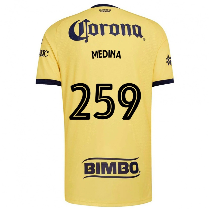 Danxen Criança Camisola Sebastián Medina #259 Amarelo Vermelho Preto Principal 2026/27 Camisa Brasil