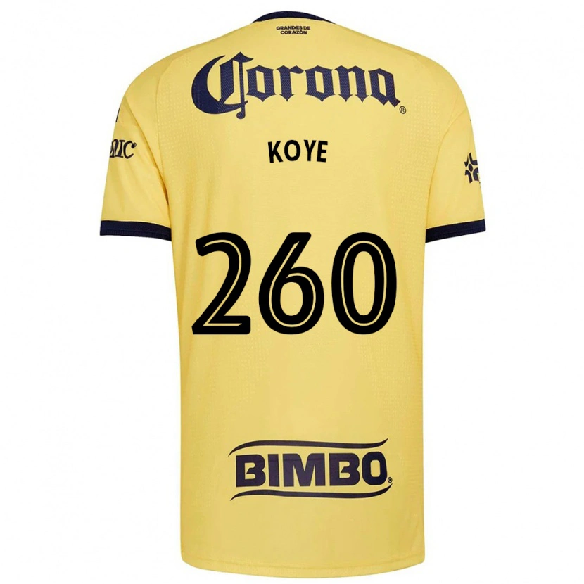 Danxen Criança Camisola Julián Koye #260 Amarelo Vermelho Preto Principal 2026/27 Camisa Brasil