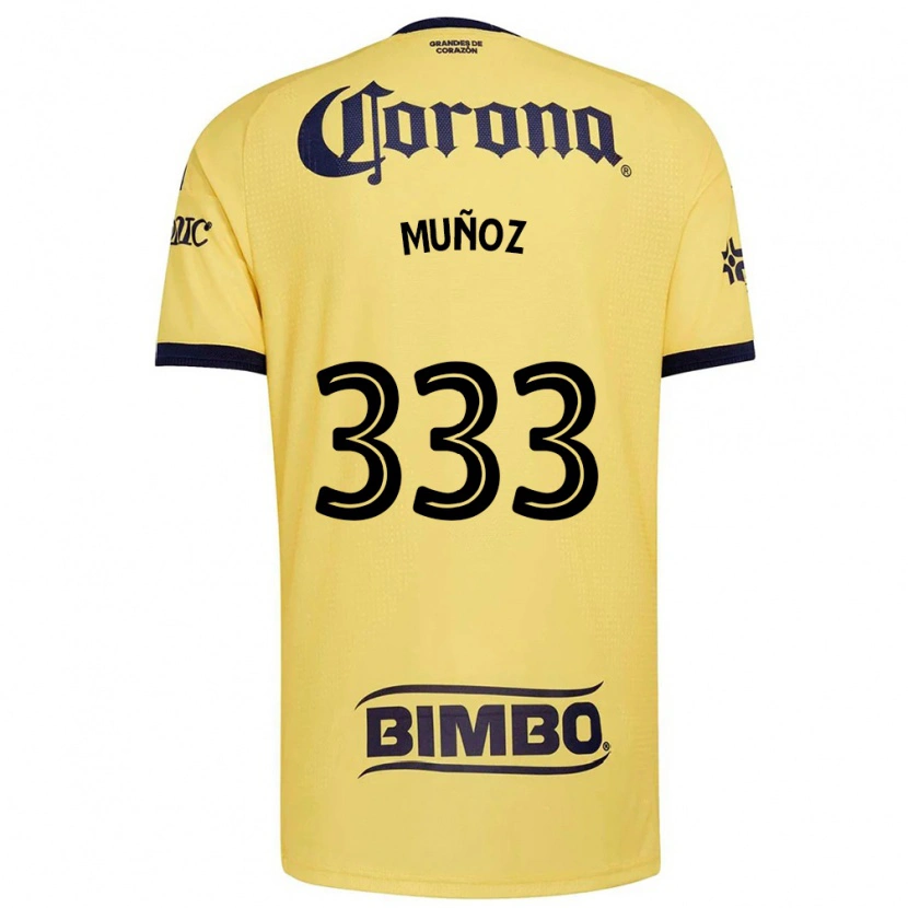 Danxen Criança Camisola Aarón Muñoz #333 Amarelo Vermelho Preto Principal 2026/27 Camisa Brasil