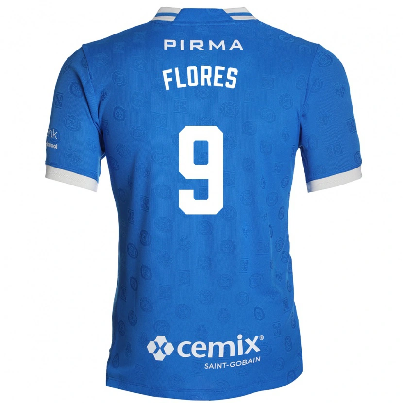 Danxen Criança Camisola Daniela Flores #9 Azul Branco Vermelho Principal 2026/27 Camisa Brasil
