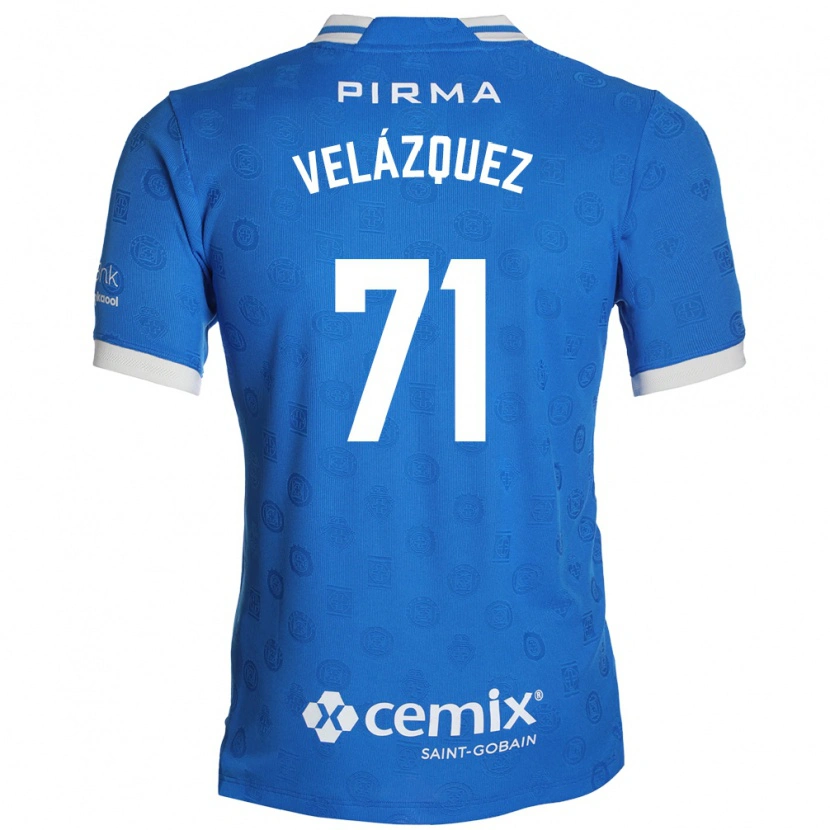 Danxen Criança Camisola Víctor Velázquez #71 Azul Branco Vermelho Principal 2026/27 Camisa Brasil