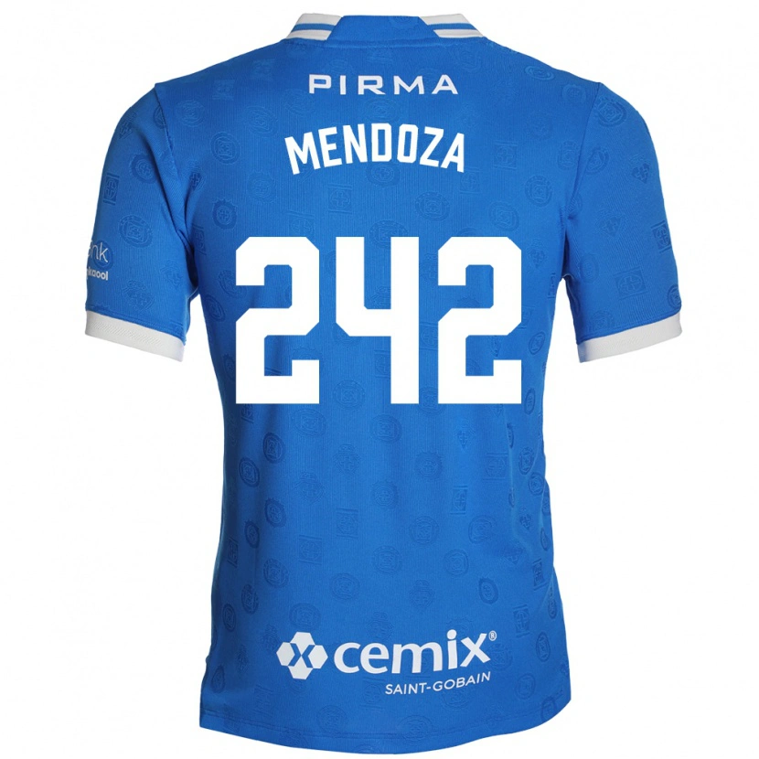 Danxen Criança Camisola Giovani Mendoza #242 Azul Branco Vermelho Principal 2026/27 Camisa Brasil