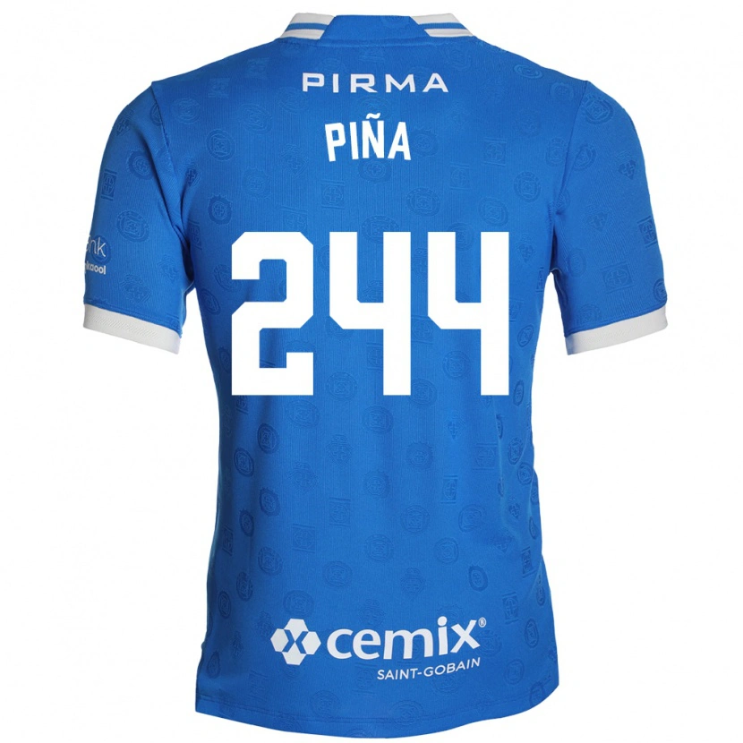 Danxen Criança Camisola Oscar Piña #244 Azul Branco Vermelho Principal 2026/27 Camisa Brasil