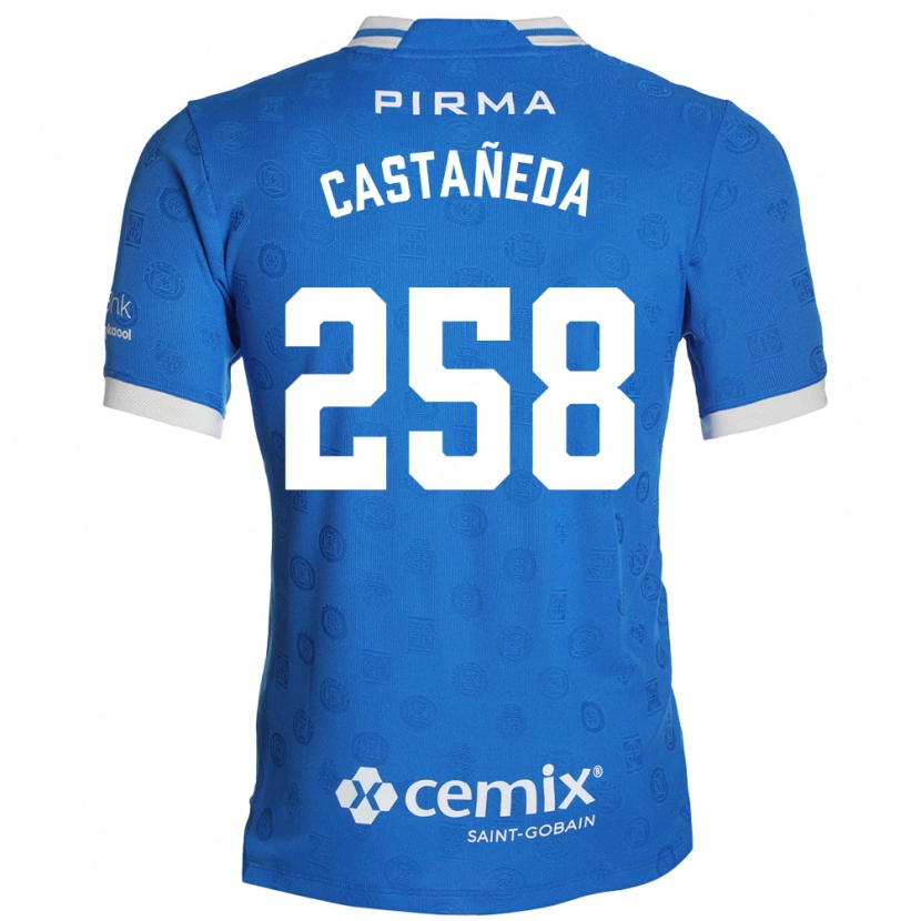 Danxen Criança Camisola Emiliano Castañeda #258 Azul Branco Vermelho Principal 2026/27 Camisa Brasil