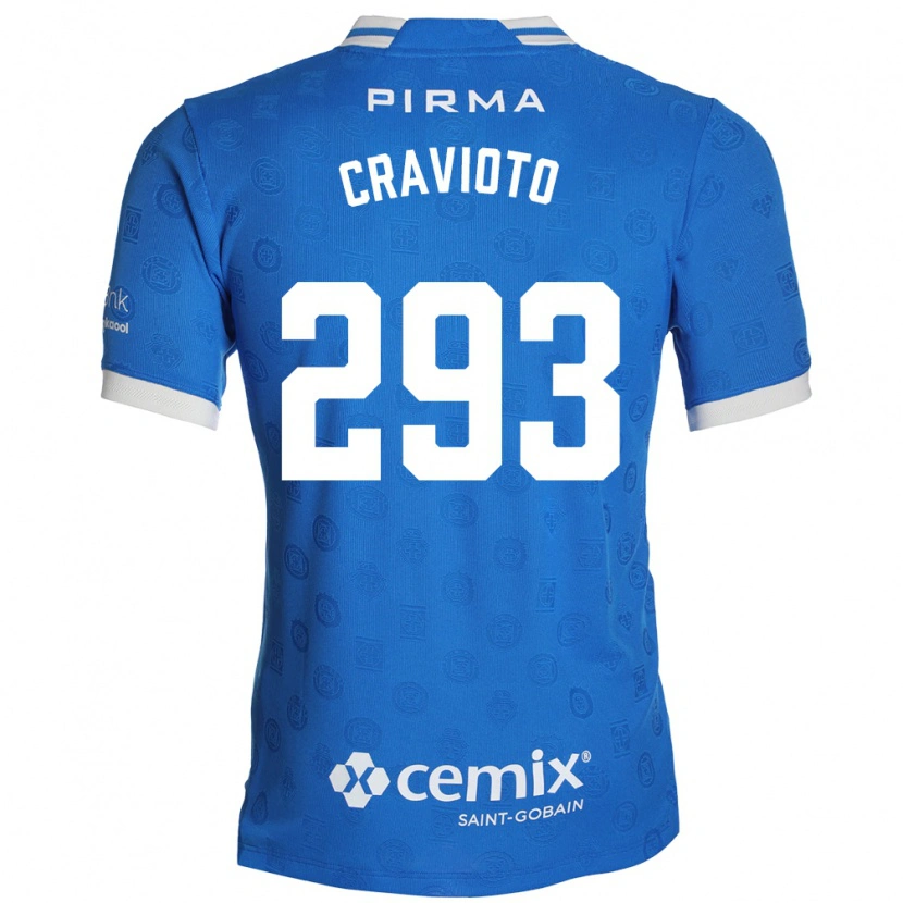 Danxen Criança Camisola Aldo Cravioto #293 Azul Branco Vermelho Principal 2026/27 Camisa Brasil