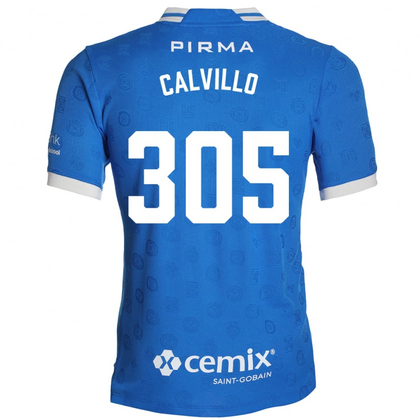 Danxen Criança Camisola Carlos Calvillo #305 Azul Branco Vermelho Principal 2026/27 Camisa Brasil