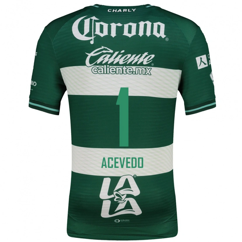 Danxen Criança Camisola Carlos Acevedo #1 Verde Branco Principal 2026/27 Camisa Brasil