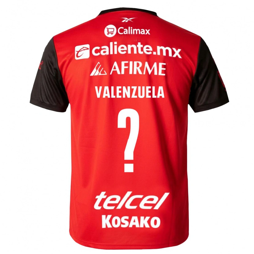 Danxen Criança Camisola Carlos Valenzuela #0 Preto Vermelho Principal 2026/27 Camisa Brasil