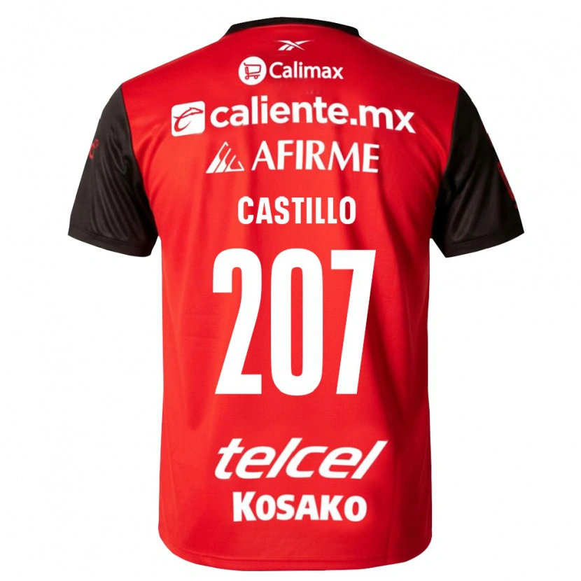Danxen Criança Camisola Alberto Castillo #207 Preto Vermelho Principal 2026/27 Camisa Brasil