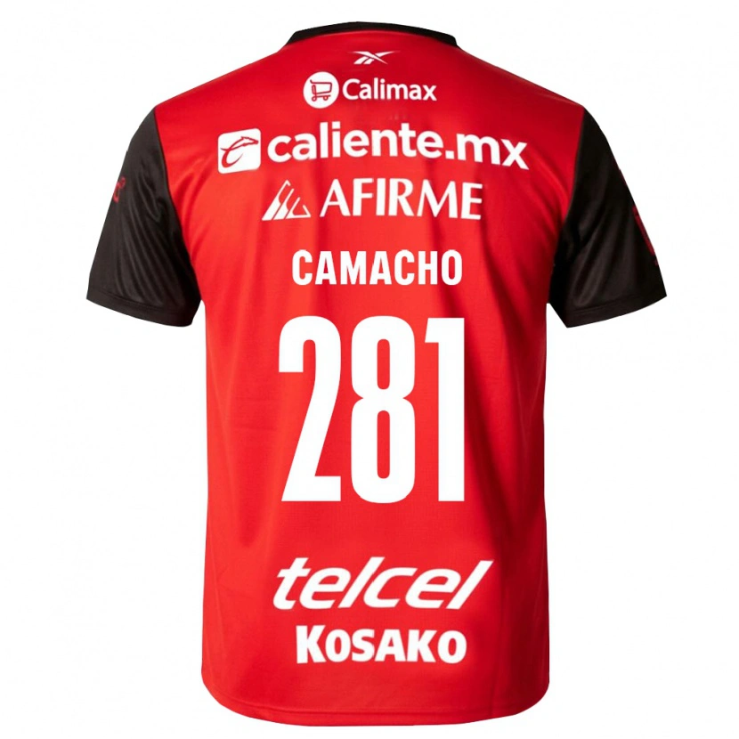 Danxen Criança Camisola Javier Camacho #281 Preto Vermelho Principal 2026/27 Camisa Brasil