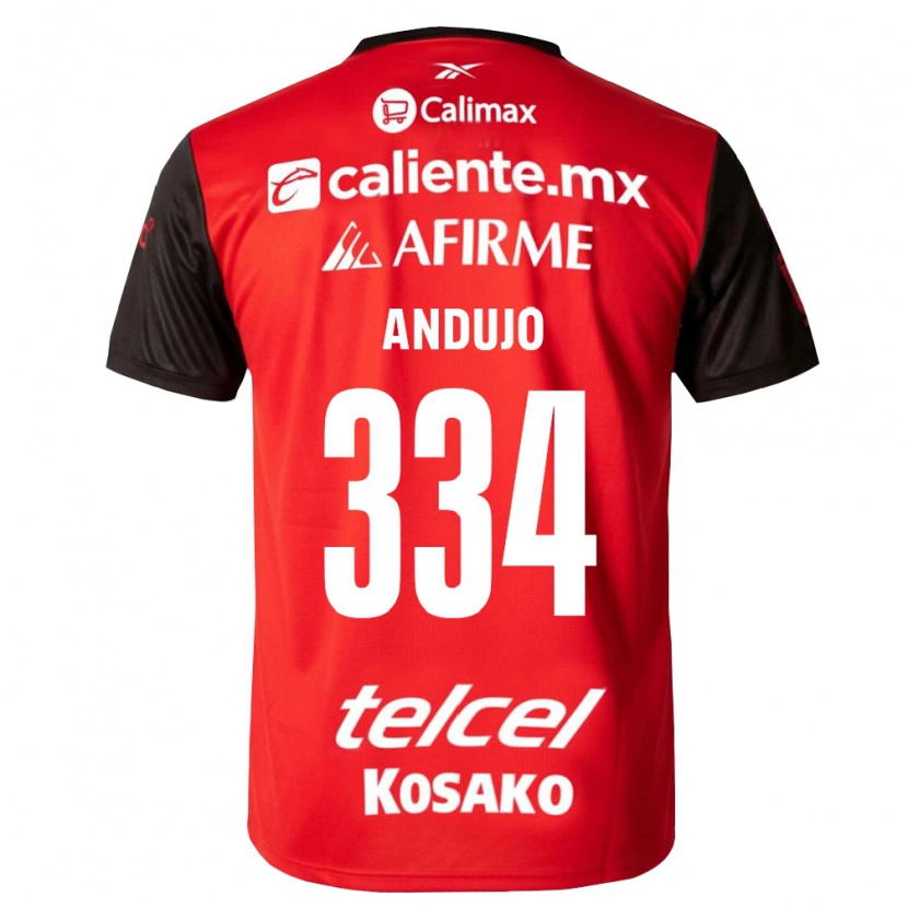 Danxen Criança Camisola Favio Andujo #334 Preto Vermelho Principal 2026/27 Camisa Brasil