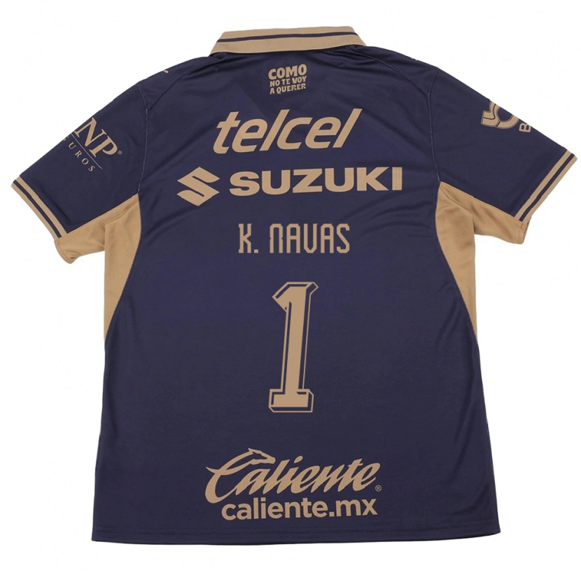 Danxen Criança Camisola Keylor Navas #1 Roxo Marrom Principal 2026/27 Camisa Brasil