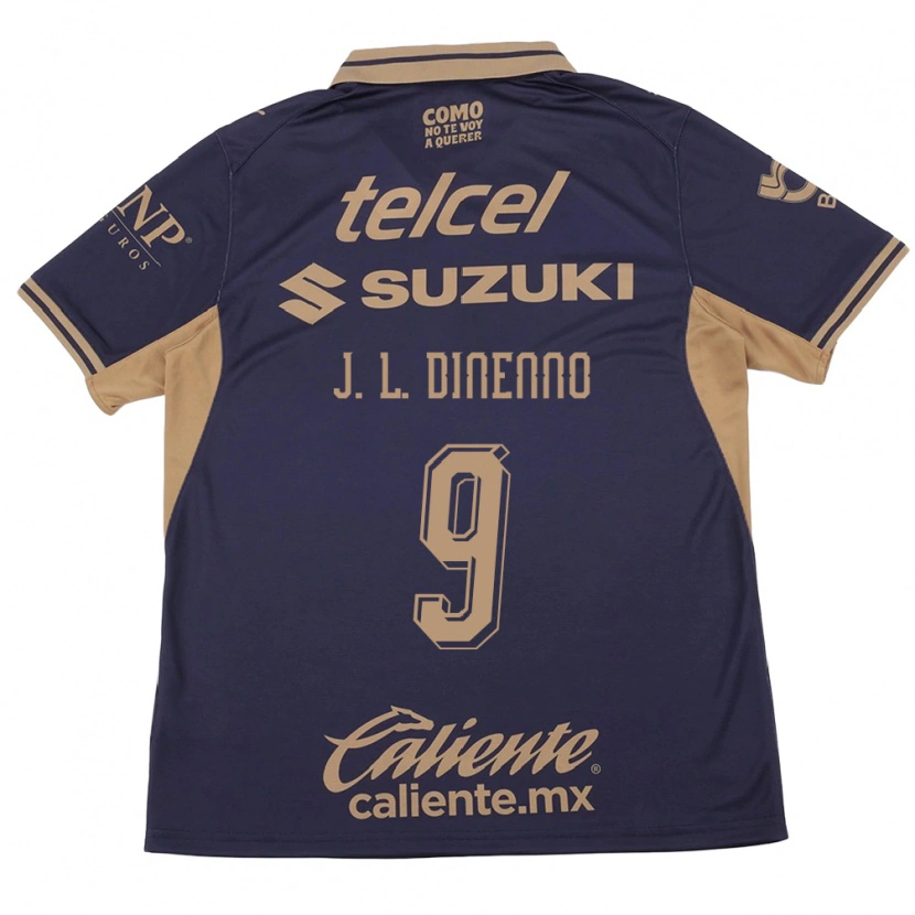 Danxen Criança Camisola Juan Dinenno #9 Roxo Marrom Principal 2026/27 Camisa Brasil