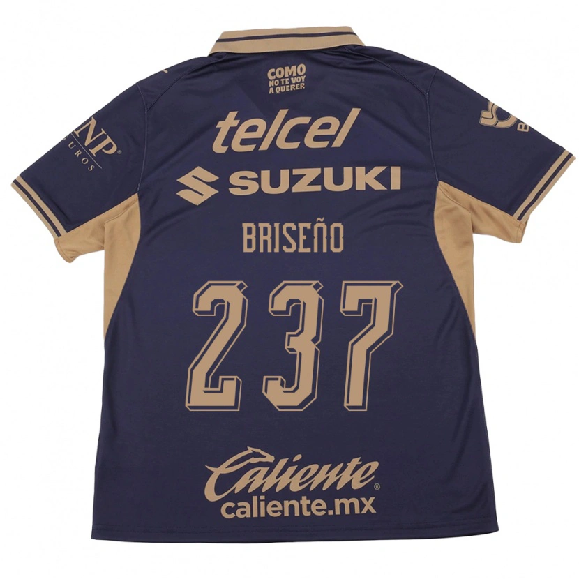 Danxen Criança Camisola Juan Briseño #237 Roxo Marrom Principal 2026/27 Camisa Brasil