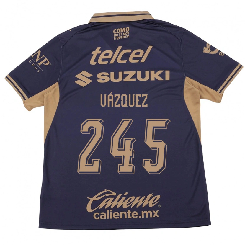 Danxen Criança Camisola Austin Vázquez #245 Roxo Marrom Principal 2026/27 Camisa Brasil