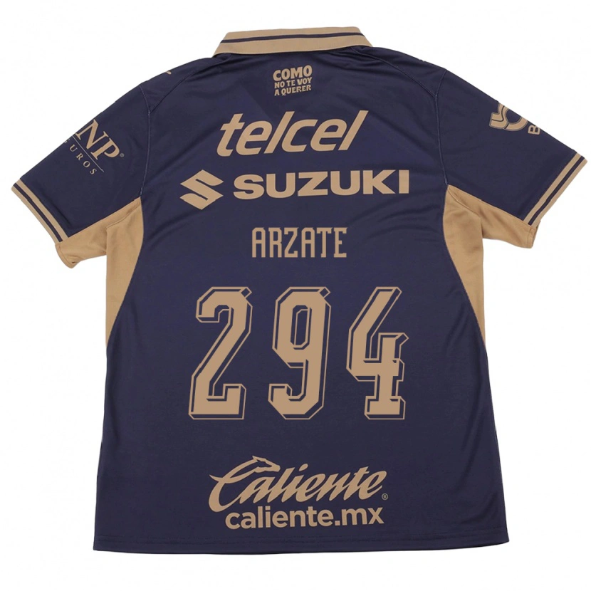 Danxen Criança Camisola Aarón Arzate #294 Roxo Marrom Principal 2026/27 Camisa Brasil
