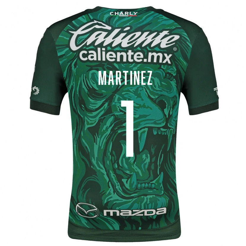 Danxen Criança Camisola Angeles Martínez #1 Verde Preto Principal 2026/27 Camisa Brasil