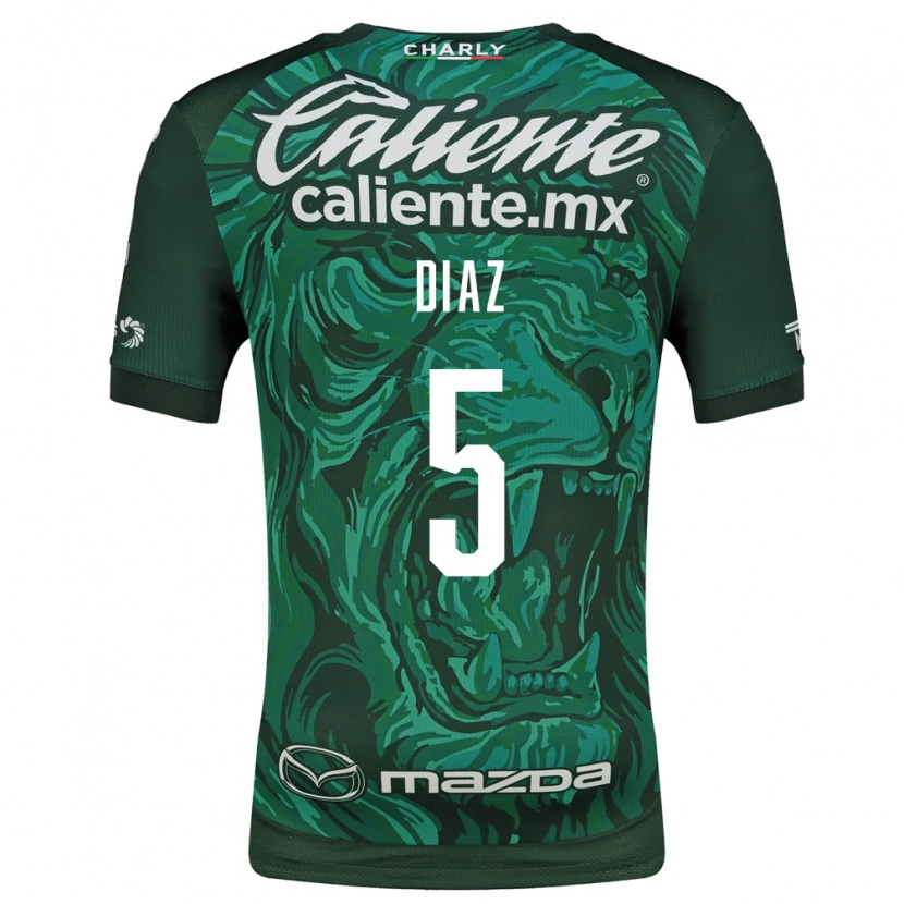 Danxen Criança Camisola Brenda Díaz #5 Verde Preto Principal 2026/27 Camisa Brasil