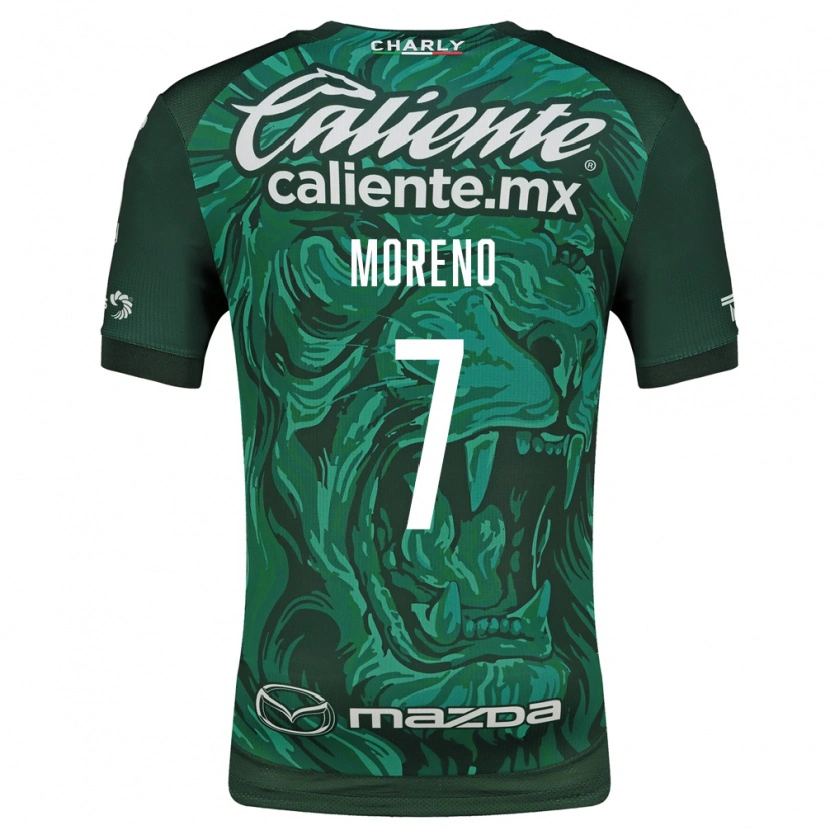 Danxen Criança Camisola Iván Moreno #7 Verde Preto Principal 2026/27 Camisa Brasil