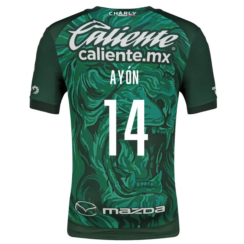 Danxen Criança Camisola Ettson Ayón #14 Verde Preto Principal 2026/27 Camisa Brasil