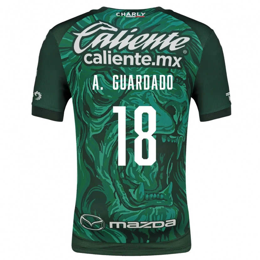 Danxen Criança Camisola Andres Guardado #18 Verde Preto Principal 2026/27 Camisa Brasil
